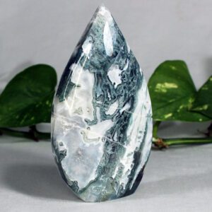 Moss Agate Teardrop, 172g