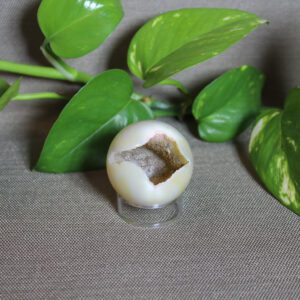 Druzy agate sphere