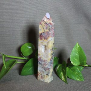 Crazy Lace Agate Tower, 547g