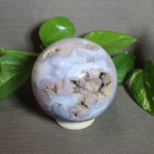 Flower Agate Sphere, 929g